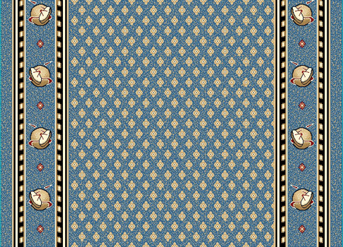 Эксклюзивная ковровая дорожка с фирменным логотипом голубая